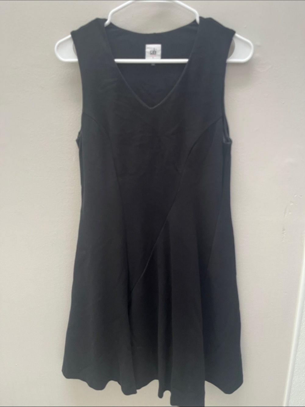 CAbi Black Sleeveless Midi Dress